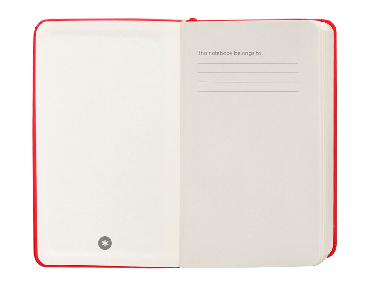 Caderno com elástico antartik notes capa dura A6 vermelho 6