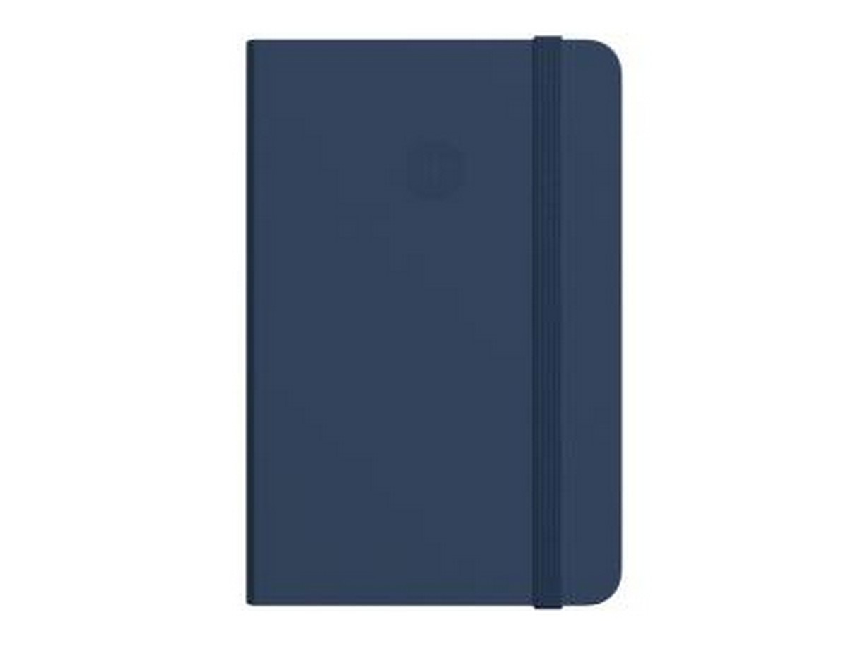 Caderno de notas antartik com elástico capa dura a5 azul marinho 1