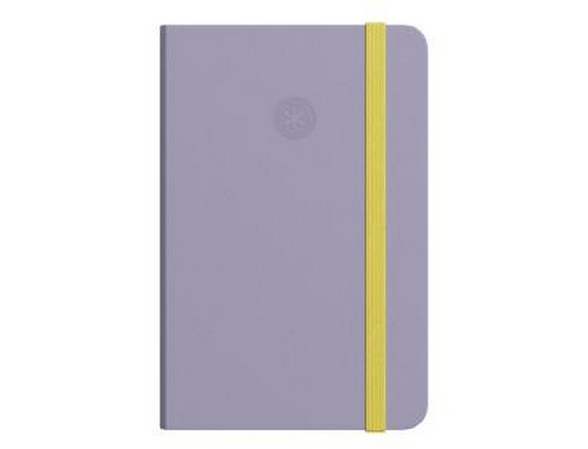 Caderno antartik notes capa dura A5 f roxa e amarela 1