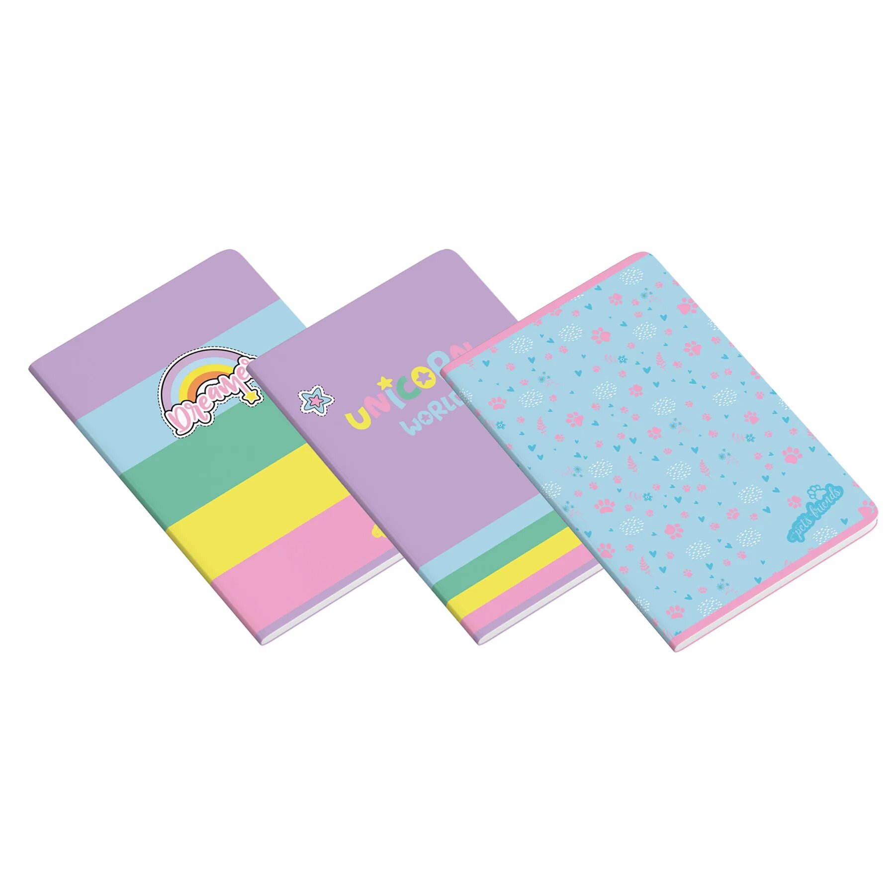 Imagem 0 de Caderno Agrafado A5 48F 90G Pets World Pautado Modelo Sortido Envio Aleatório