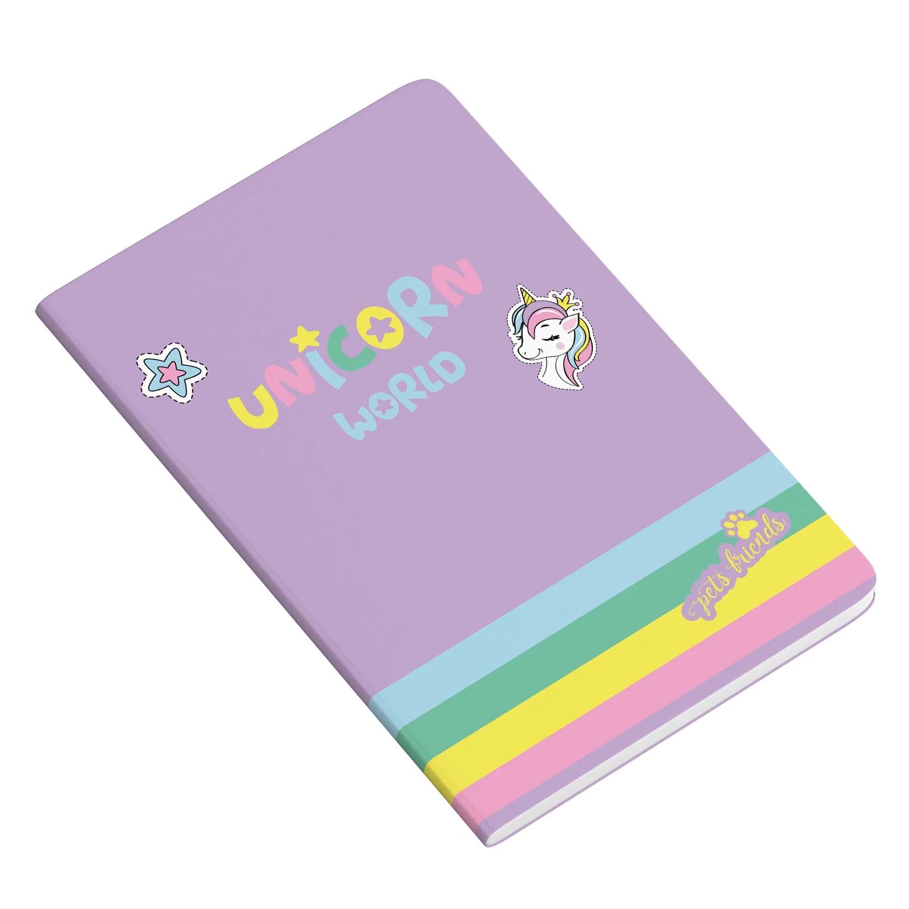 Caderno Agrafado A5 48F 90G Pets World Pautado Modelo Sortido Envio Aleatório 3