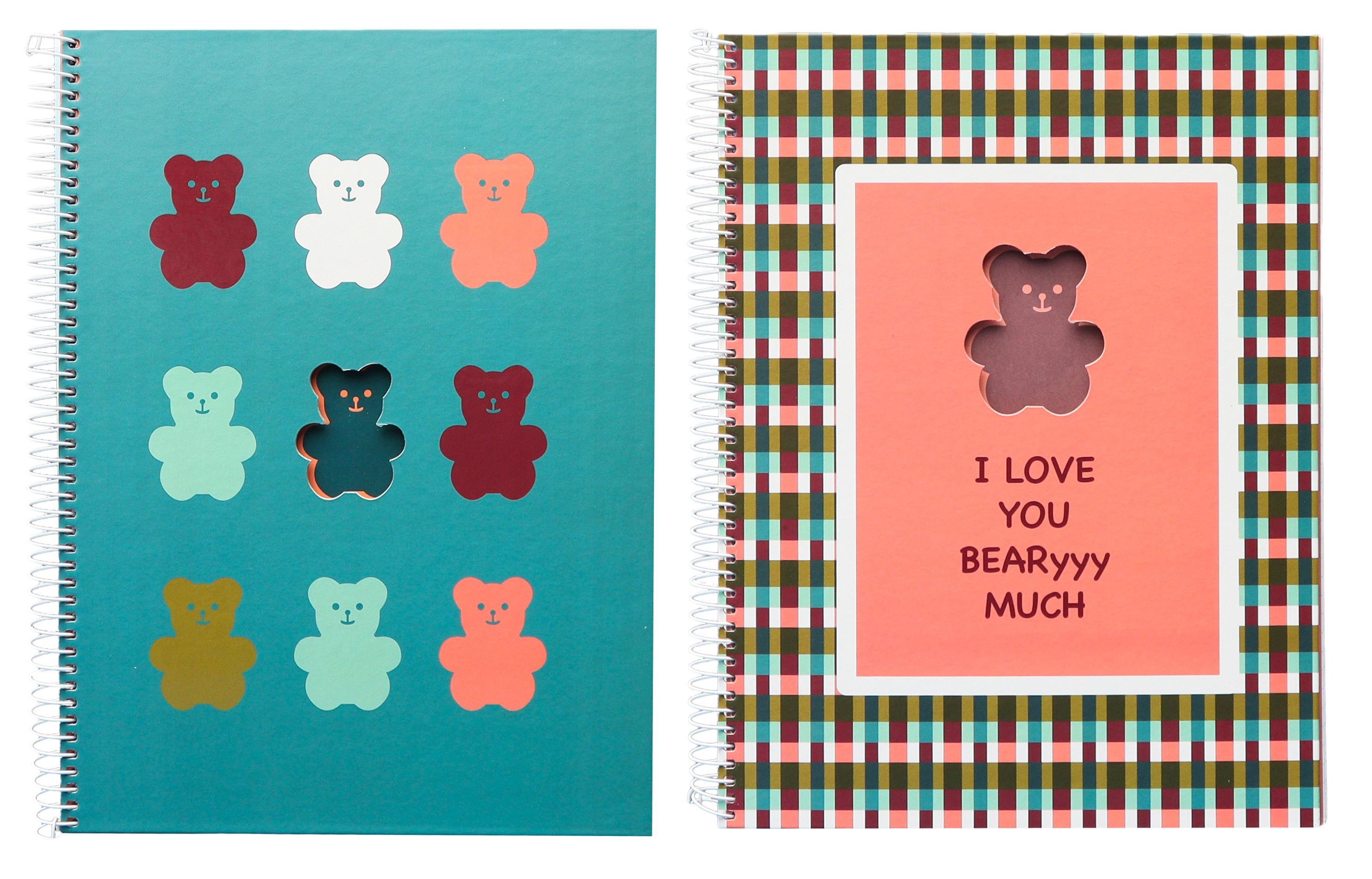 Imagem 0 de Caderno Espiral Capa Dura A5 80f/90g Quadriculado B'LOG TEDDY BEAR