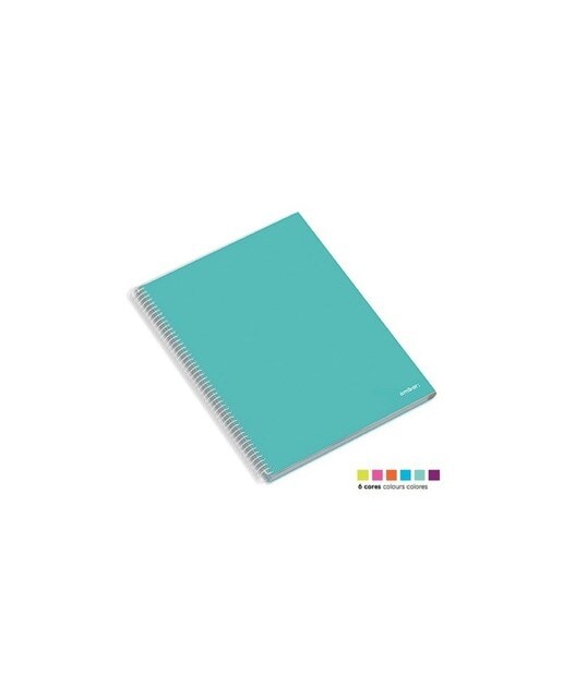 Caderno A4 Capa Dura 5 Disciplinas Ambar 1