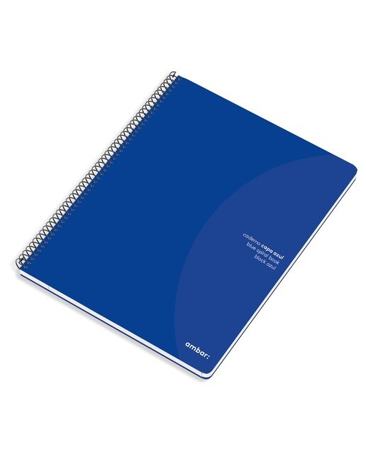 Caderno Espiral A4 Quadriculado Azul Ambar 1