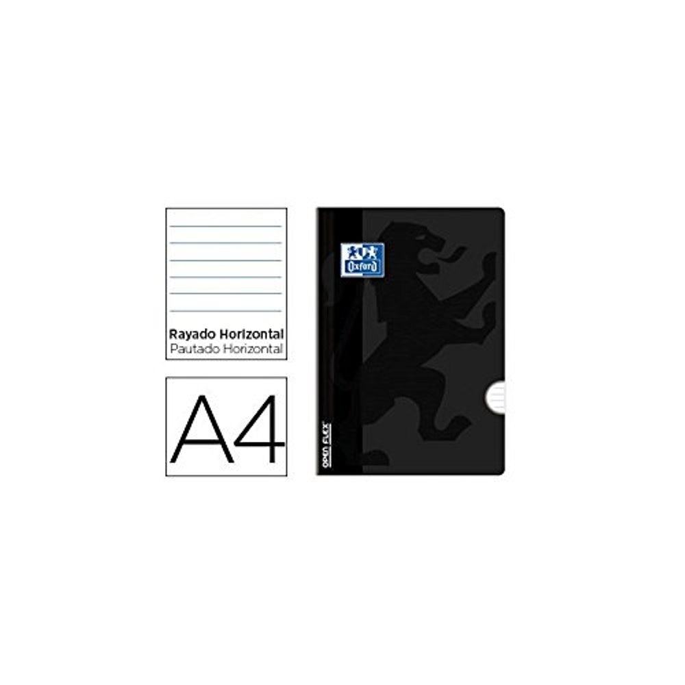 Imagem 0 de Caderno A4, 48 folhas pautado - Preto