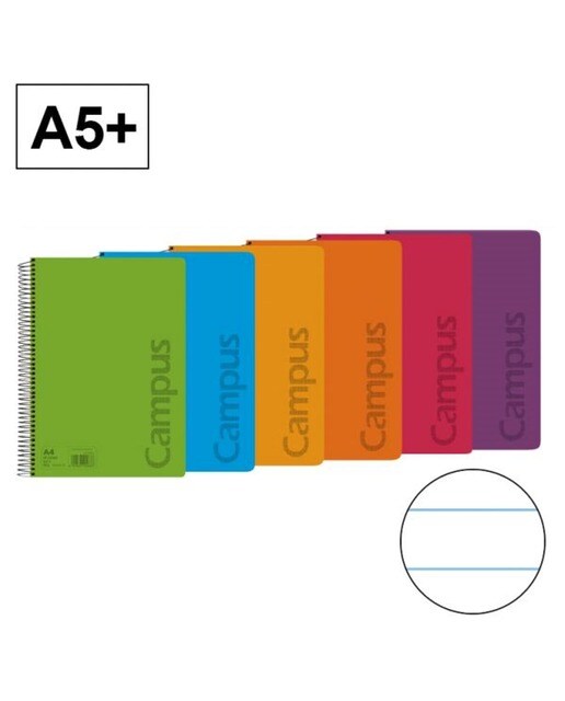 Caderno Espiral Capa Polipropileno A5+ 80Fls 1