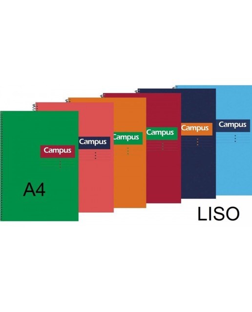 Caderno A4 Espiral 80 Folhas Liso 1