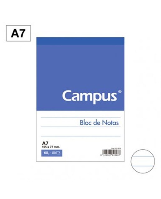Imagem 0 de Bloco de Notas Perfurado A7 Campus