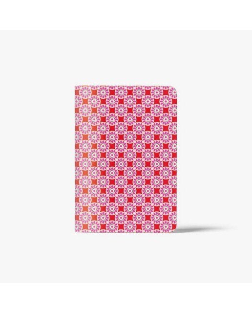 Caderno Azulejo A6 Rosa e Vermelho Cedon 1