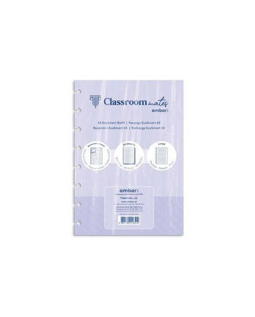 Recarga para Caderno EcoSmart Pautado - A5 1