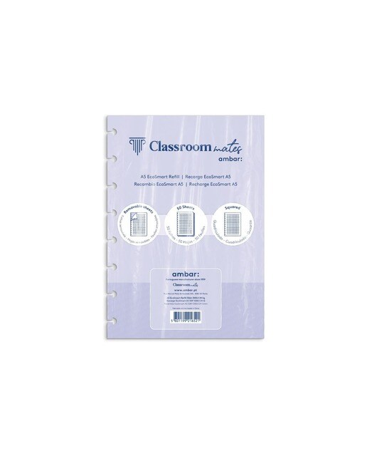 Recarga Caderno Ecosmart Quadriculado 50 Folhas - A5 1
