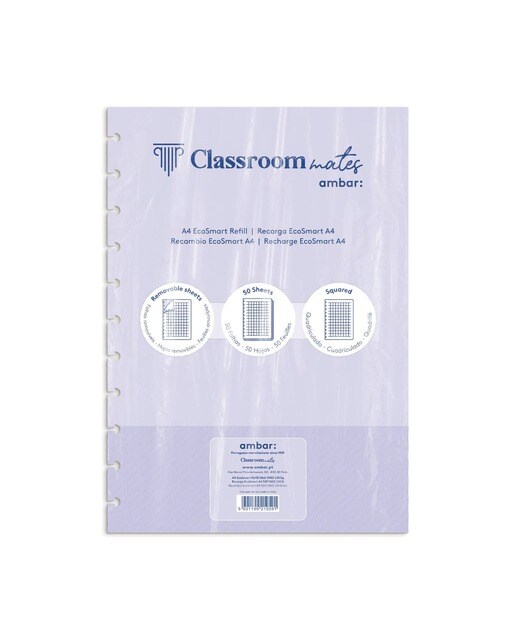 Imagem 0 de Recarga Caderno Ecosmart Ambar Quadriculado A4 50 Folhas