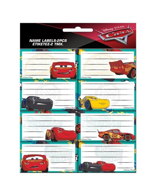 Etiquetas identificativas Cars 1