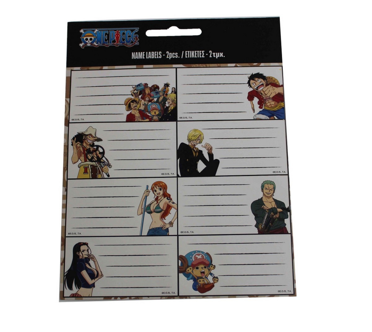 Etiquetas de Identificar One Piece 1