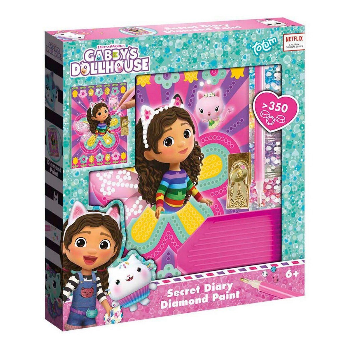 Diário de pintura de diamantes Gabby's Dollhouse 1