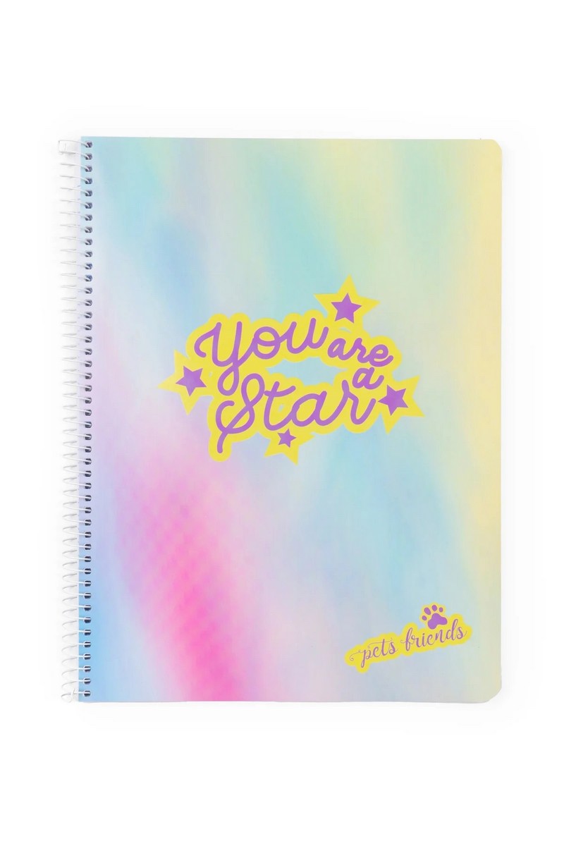 Caderno Espiral A4 Pautado Magical World 1