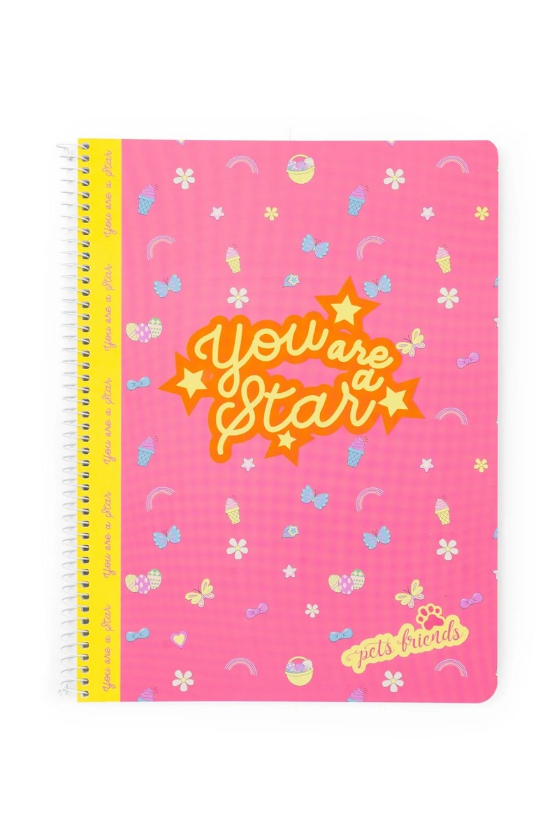 Caderno Espiral A4 Pautado Magical World 3