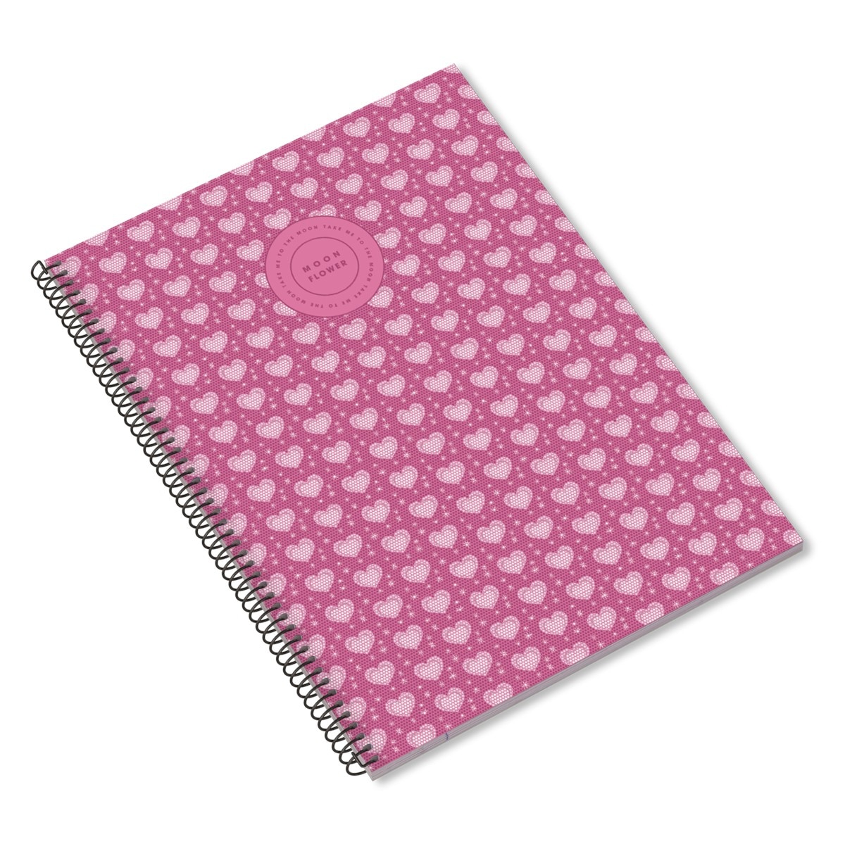 Caderno A4 Espiral Quadriculado Teen Moonflower 1