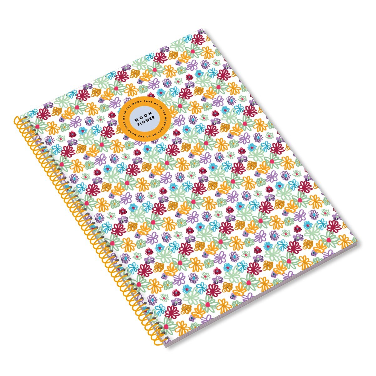 Caderno A4 Espiral Quadriculado Teen Moonflower 3