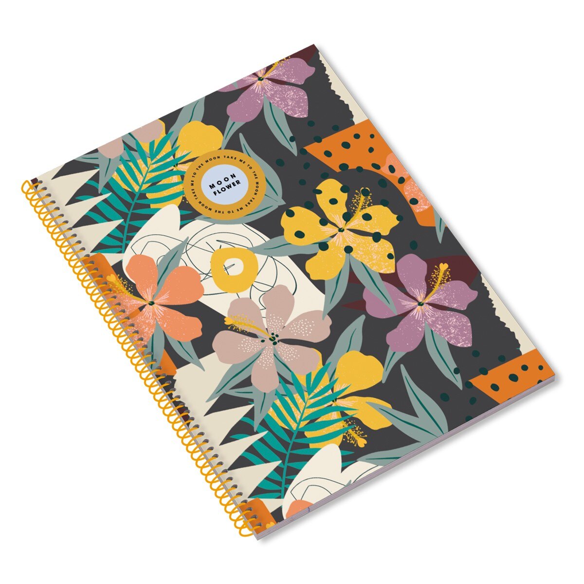 Caderno A4 Espiral Quadriculado Teen Moonflower 4