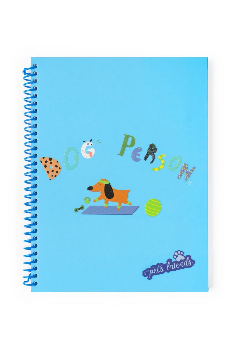 Caderno Espiral A4 Pautado Dog Person Boy 1