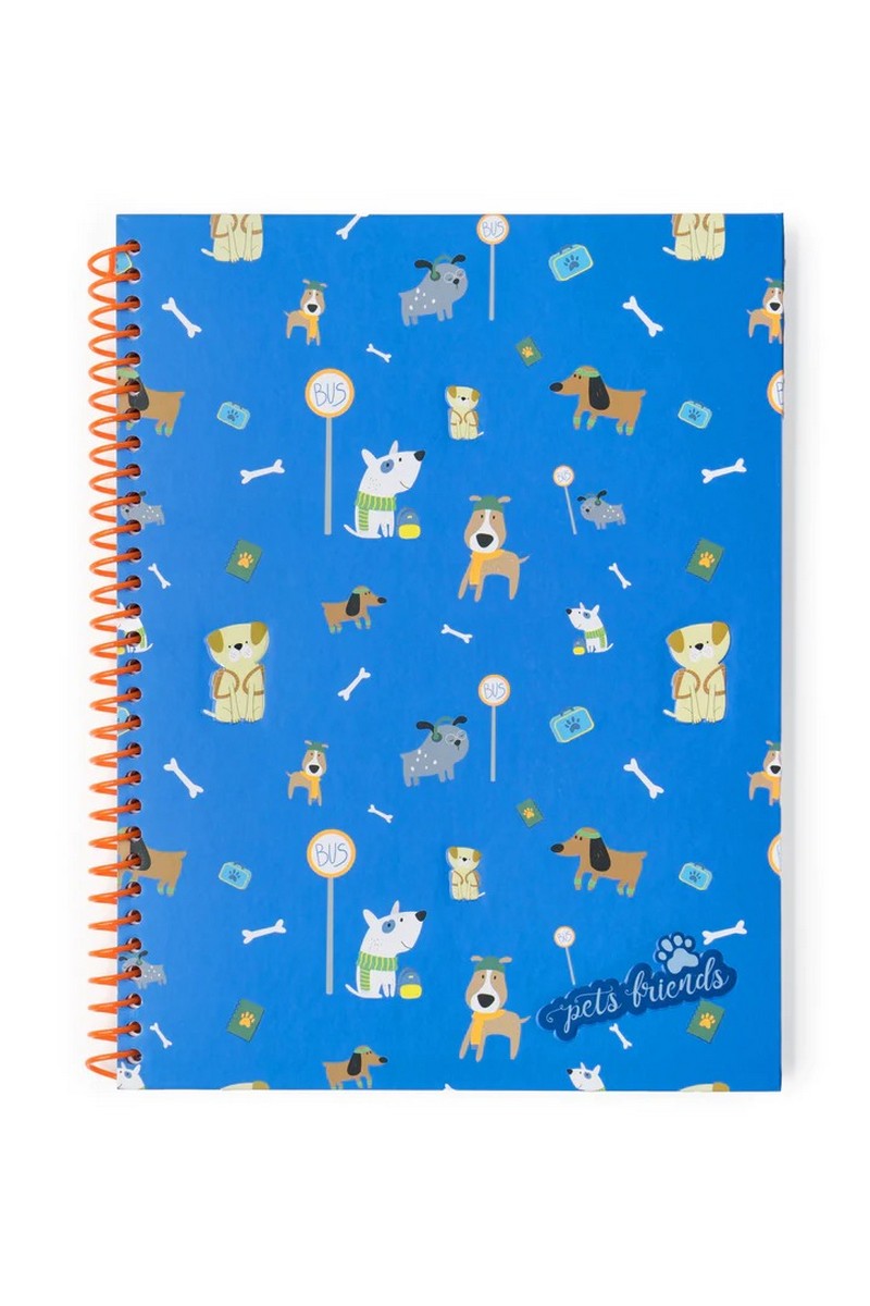 Caderno Espiral A4 Pautado Dog Person Boy 2