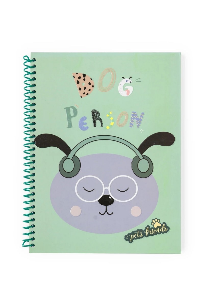 Caderno Espiral A4 Pautado Dog Person Boy 3