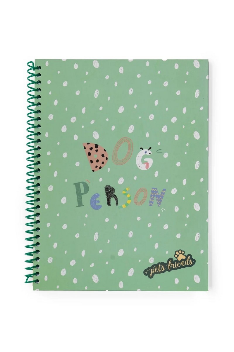 Caderno Espiral A4 Pautado Dog Person Boy 4