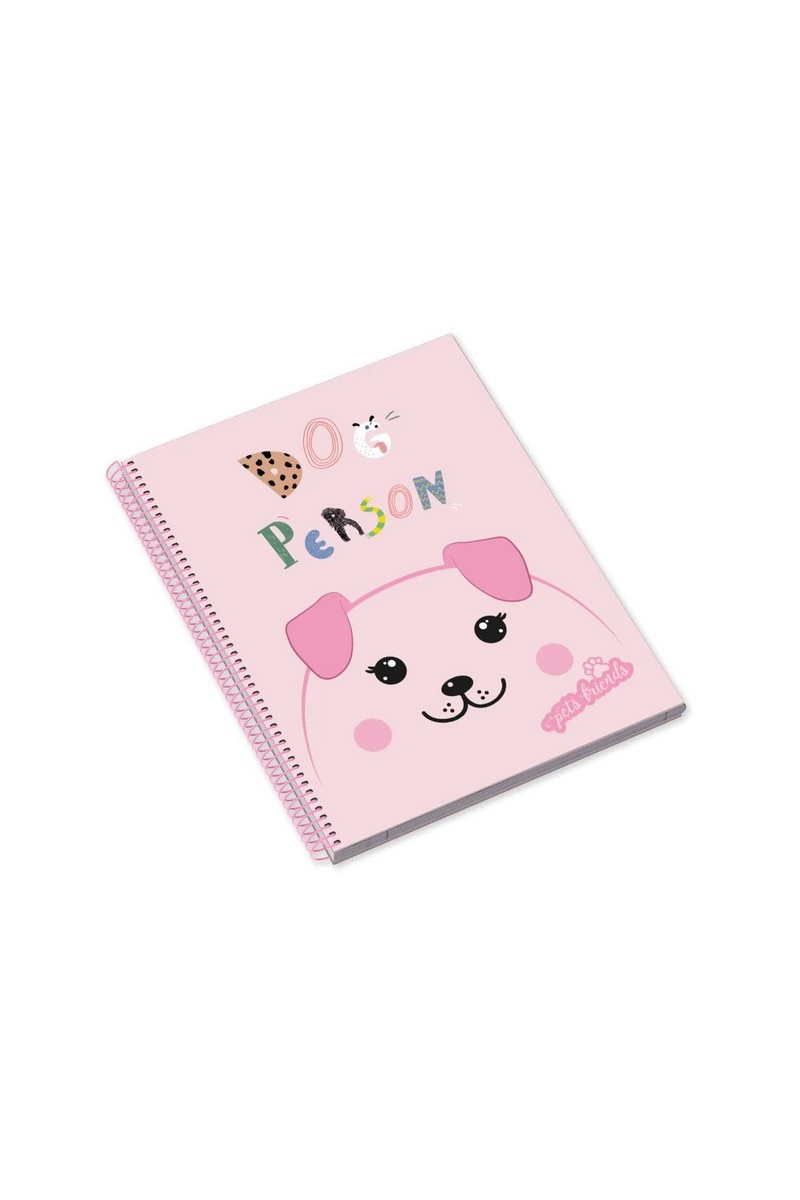 Caderno Espiral A4 Dog Person Girl Quadriculado 2