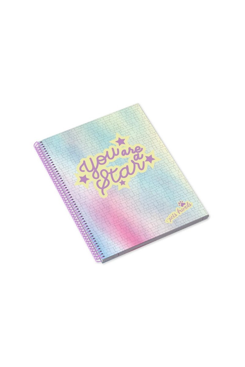 Caderno Espiral A4 Quadriculado Magical World 1
