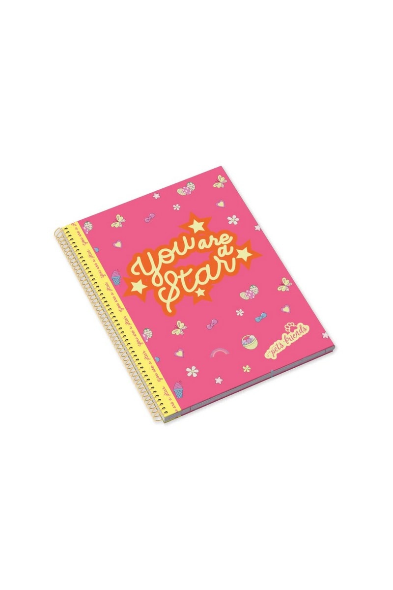 Caderno Espiral A4 Quadriculado Magical World 3