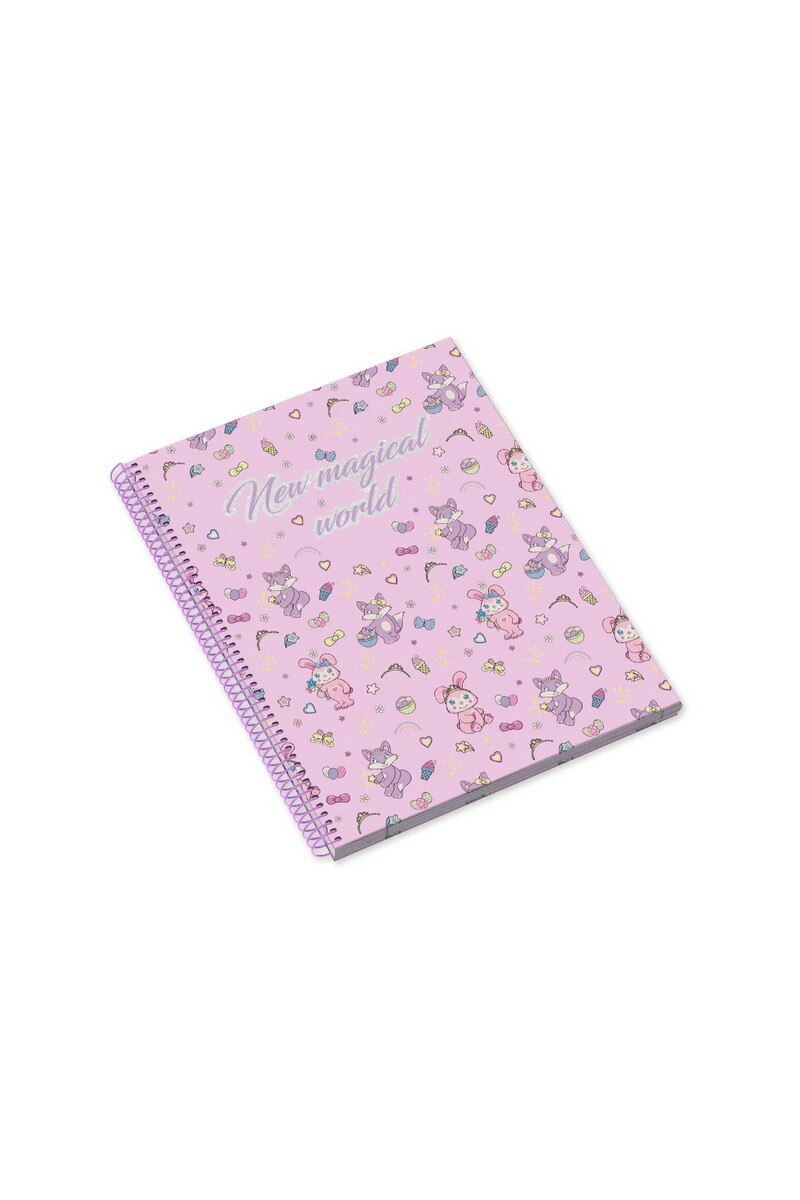 Caderno Espiral A4 Quadriculado Magical World 4