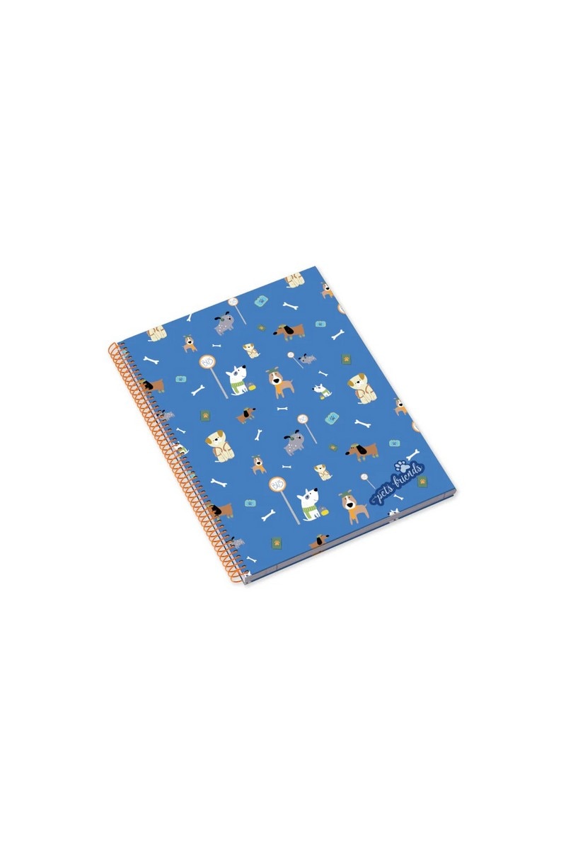 Caderno Espiral A5 Dog Person Boy Quadriculado 2