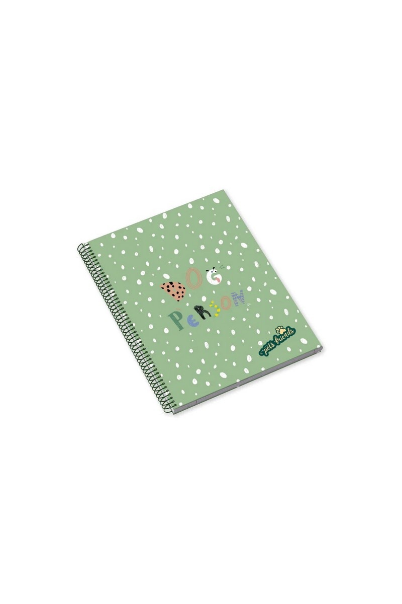 Caderno Espiral A5 Dog Person Boy Quadriculado 4