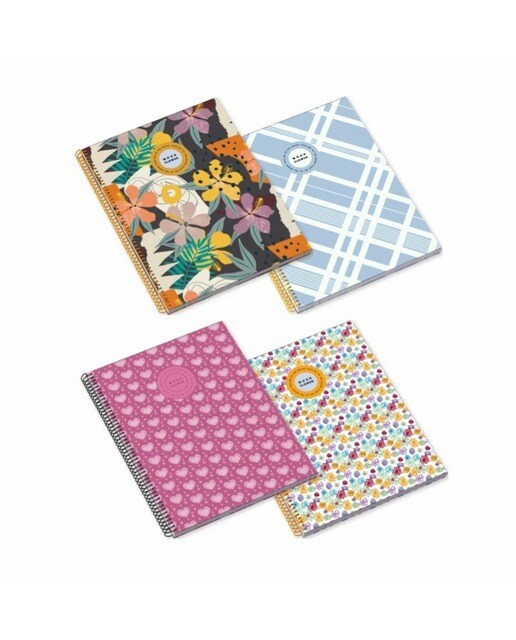 Caderno Espiral A5 Pautado Teen Moonflower 1