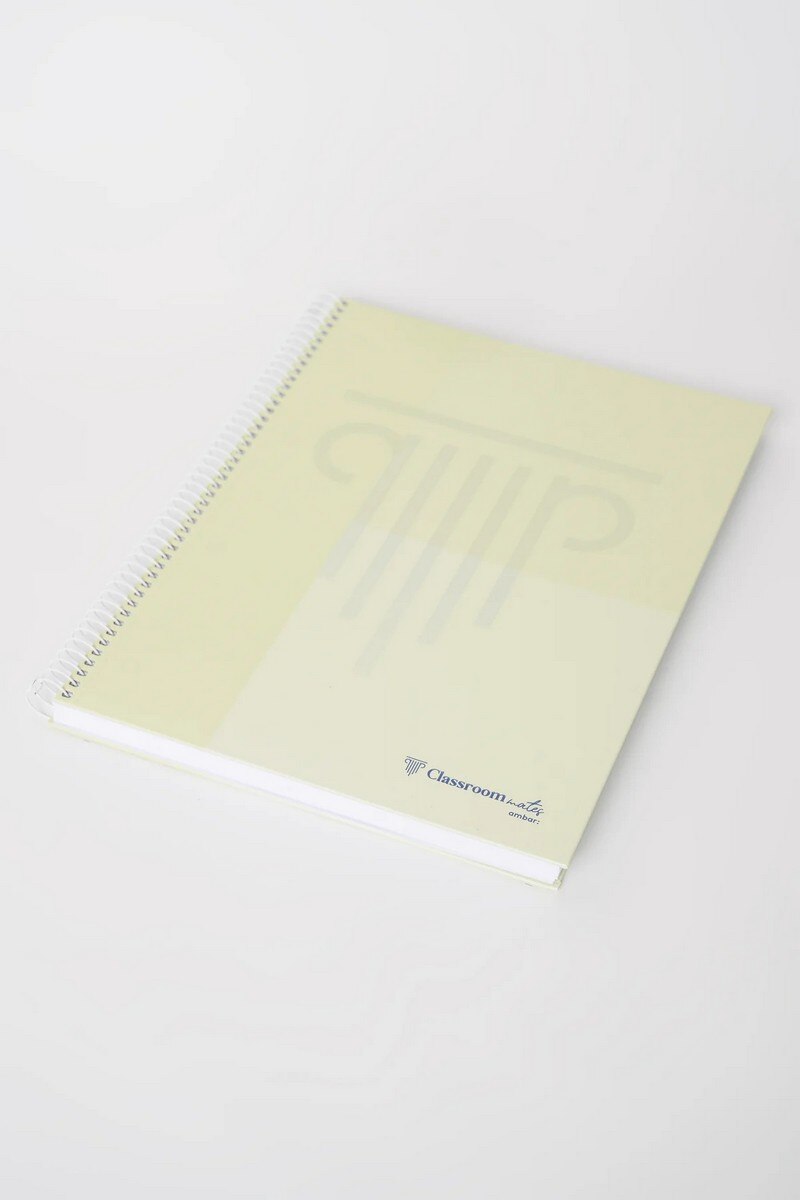 Caderno Espiral A4 Pautado ClassroomMates Pastel Ambar 3