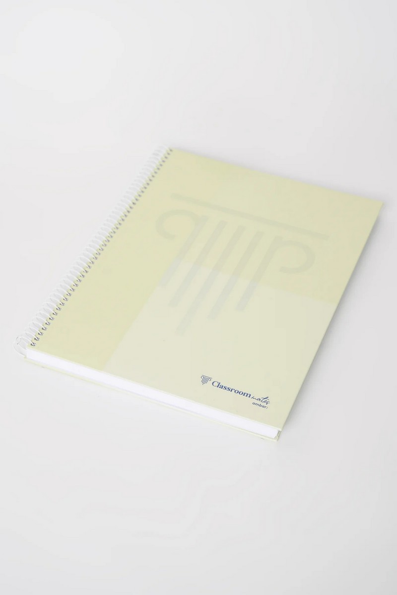Caderno Espiral A4 Quadriculado ClassroomMates Pastel Ambar 3