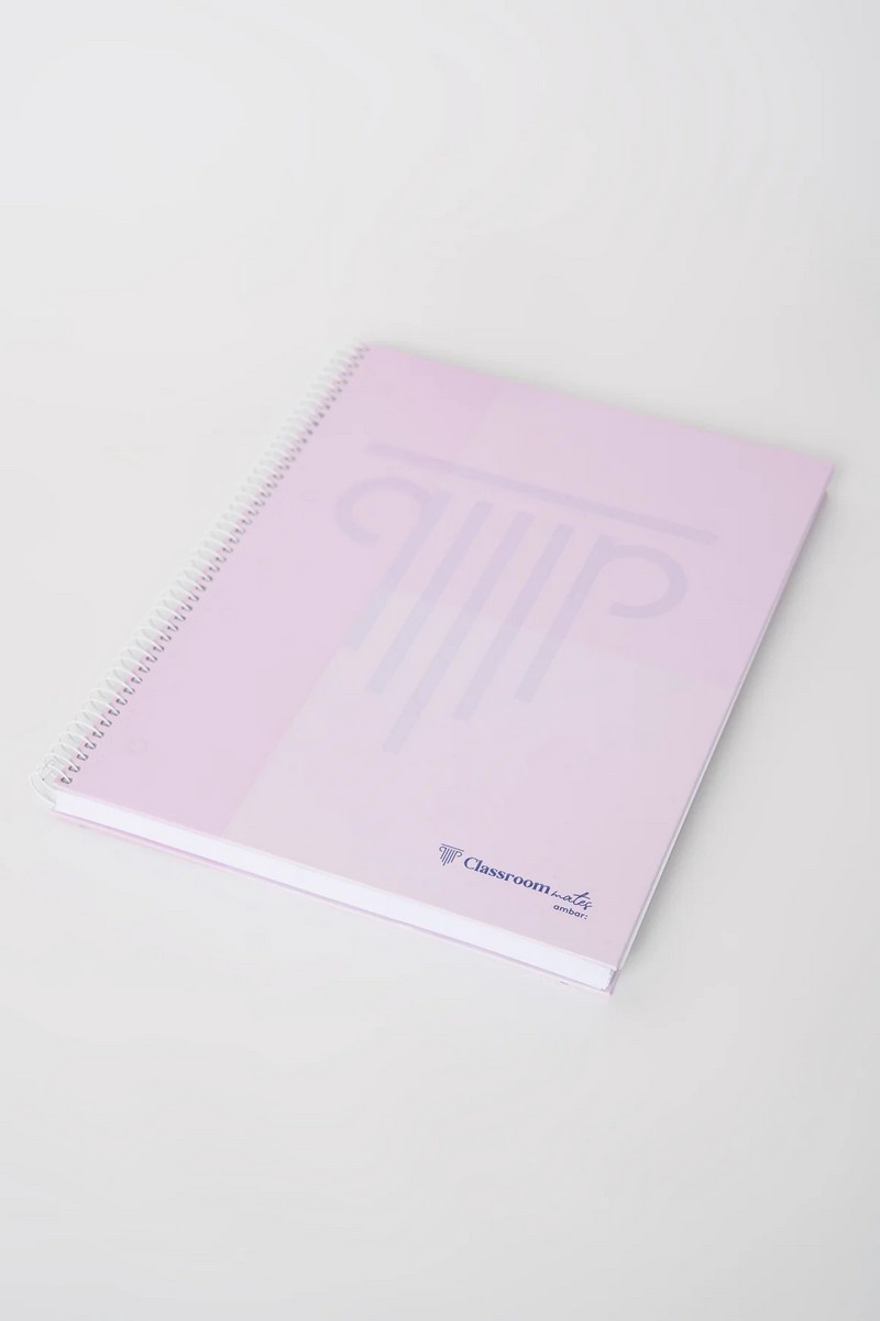 Caderno Espiral A4 Quadriculado ClassroomMates Pastel Ambar 5