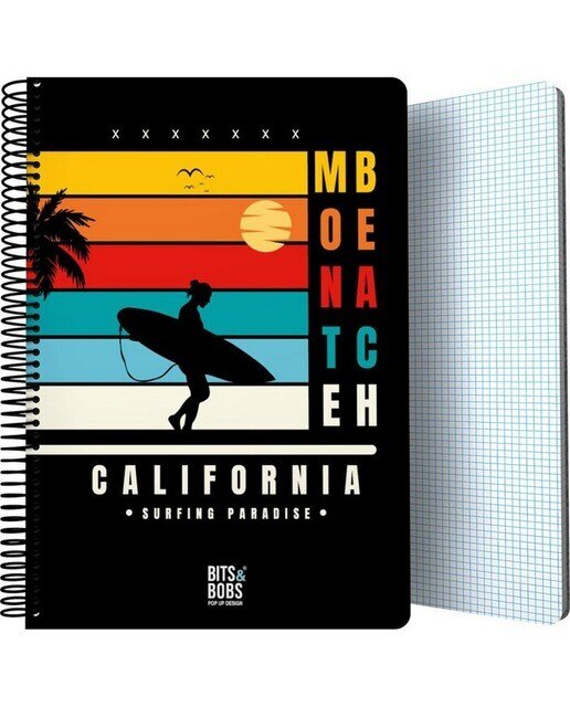 Caderno A4 Quadriculado B&B CALIFORNIA 1