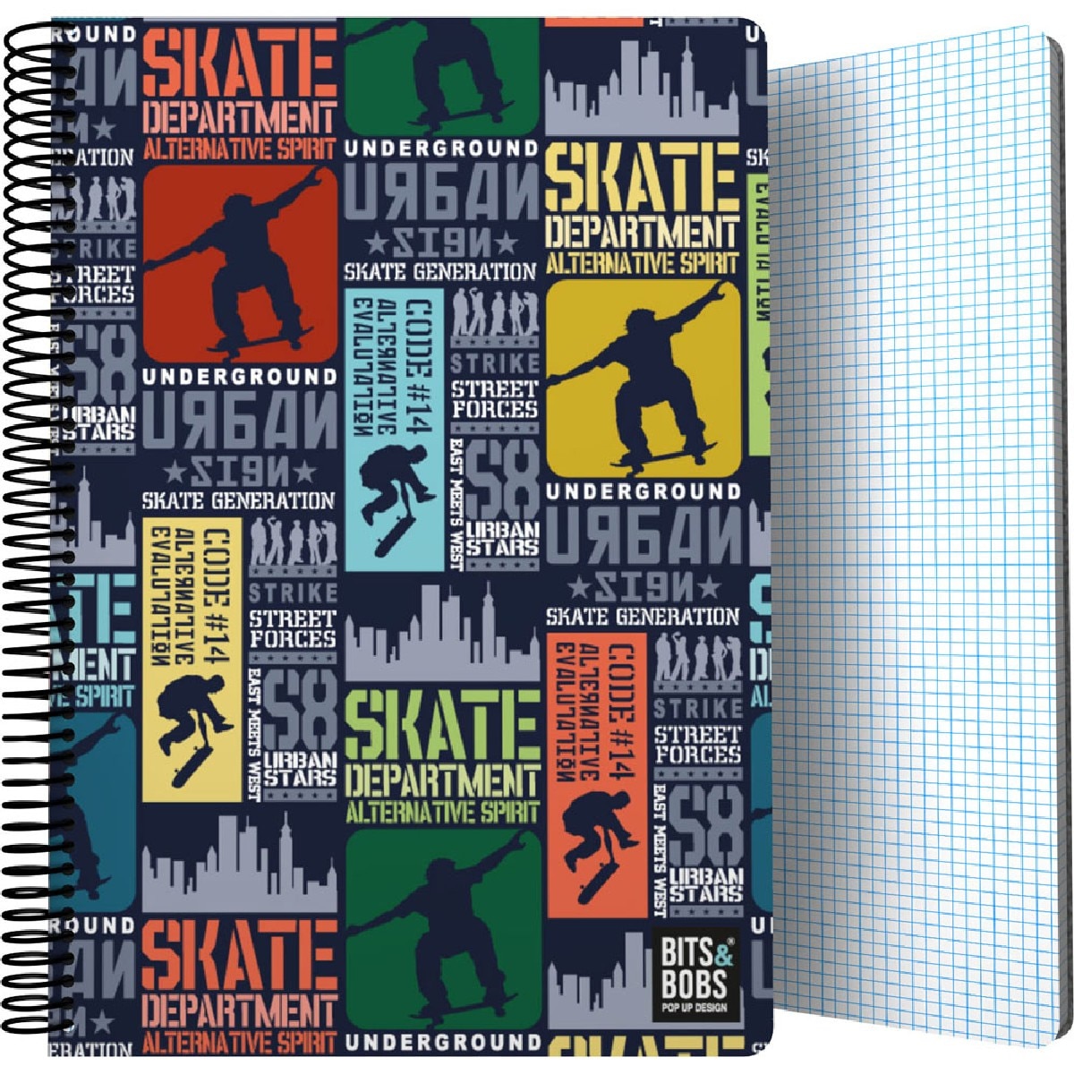 Imagem 0 de Caderno A5 Quadriculado B&B SKATE