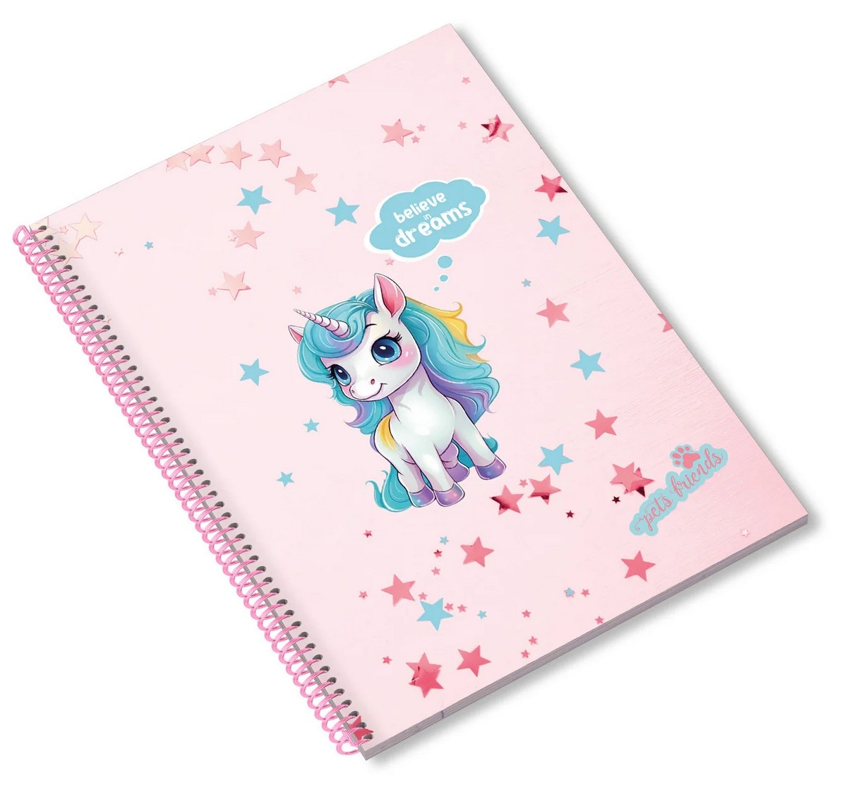 Caderno Espiral A5 80F Believe in Dreams Pautado Ambar 2
