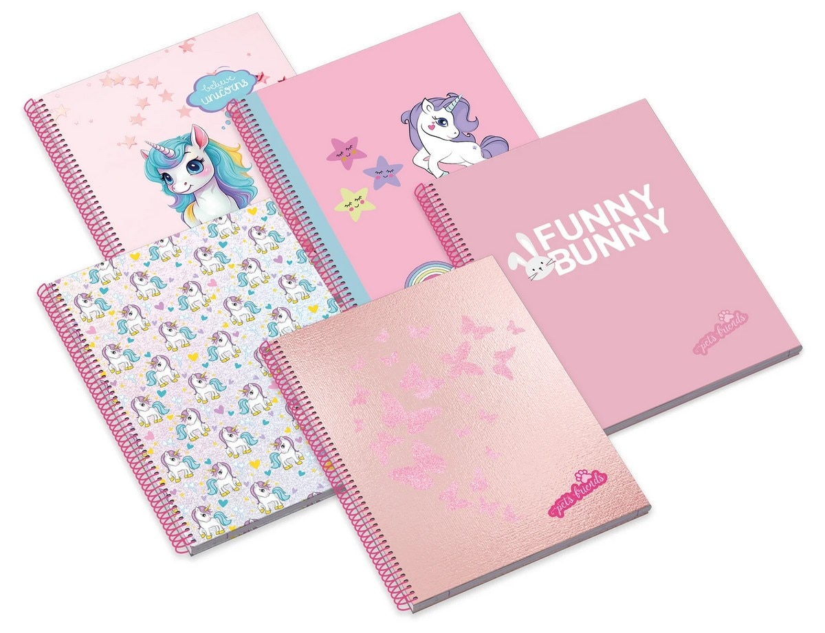 Caderno Espiral Capa Dura A4 80F 90G Believe in Dreams Pautado 6