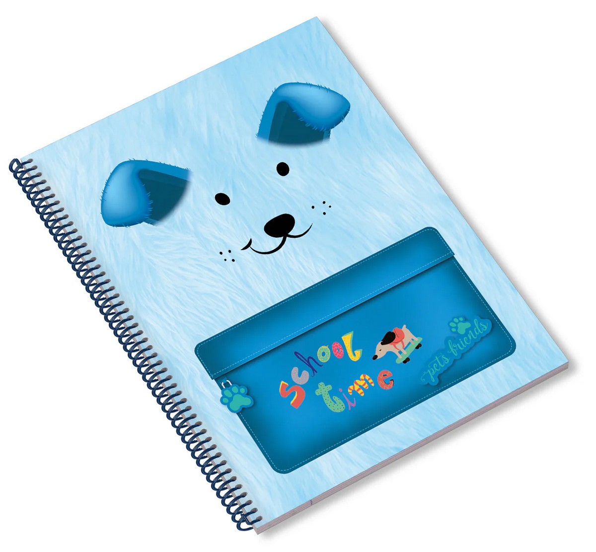 Caderno Espiral A5 80F School Time Boy Pautado Ambar 4