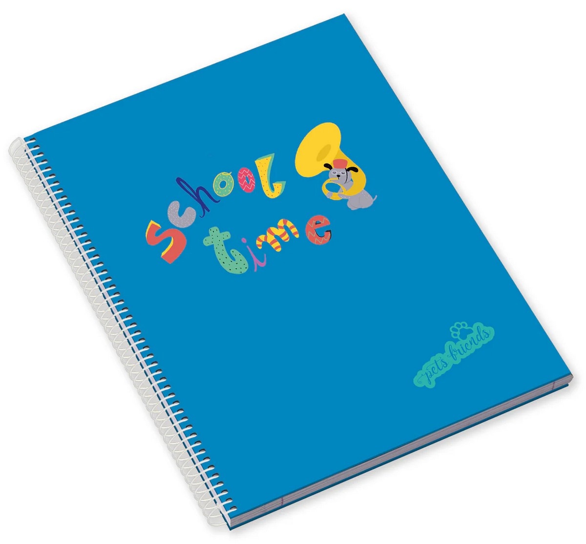 Imagem 0 de Caderno Espiral Capa Dura A5 80F 90G School Time Boy Pautado Ambar