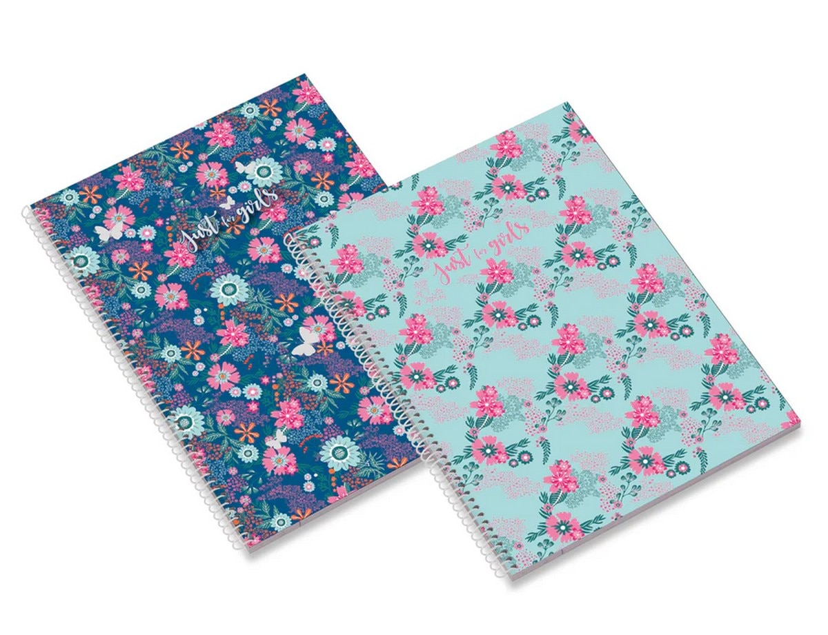 Caderno Espiral A4 80F Just4Girls Pautado 24 Ambar 1