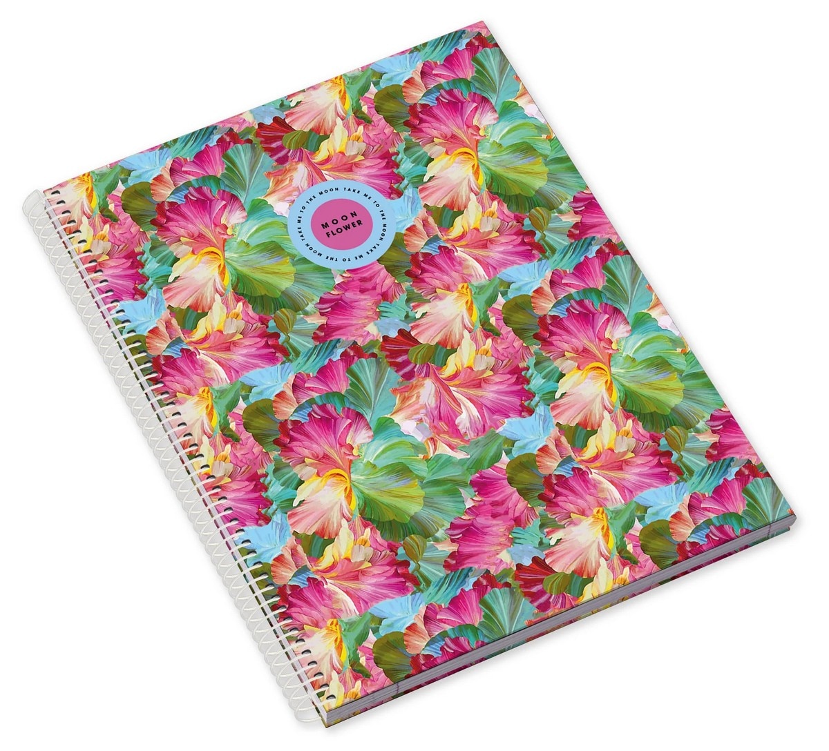 Caderno Espiral Capa Dura A4 80F 90G Teen Moonflower Quadriculado 24 Ambar 4