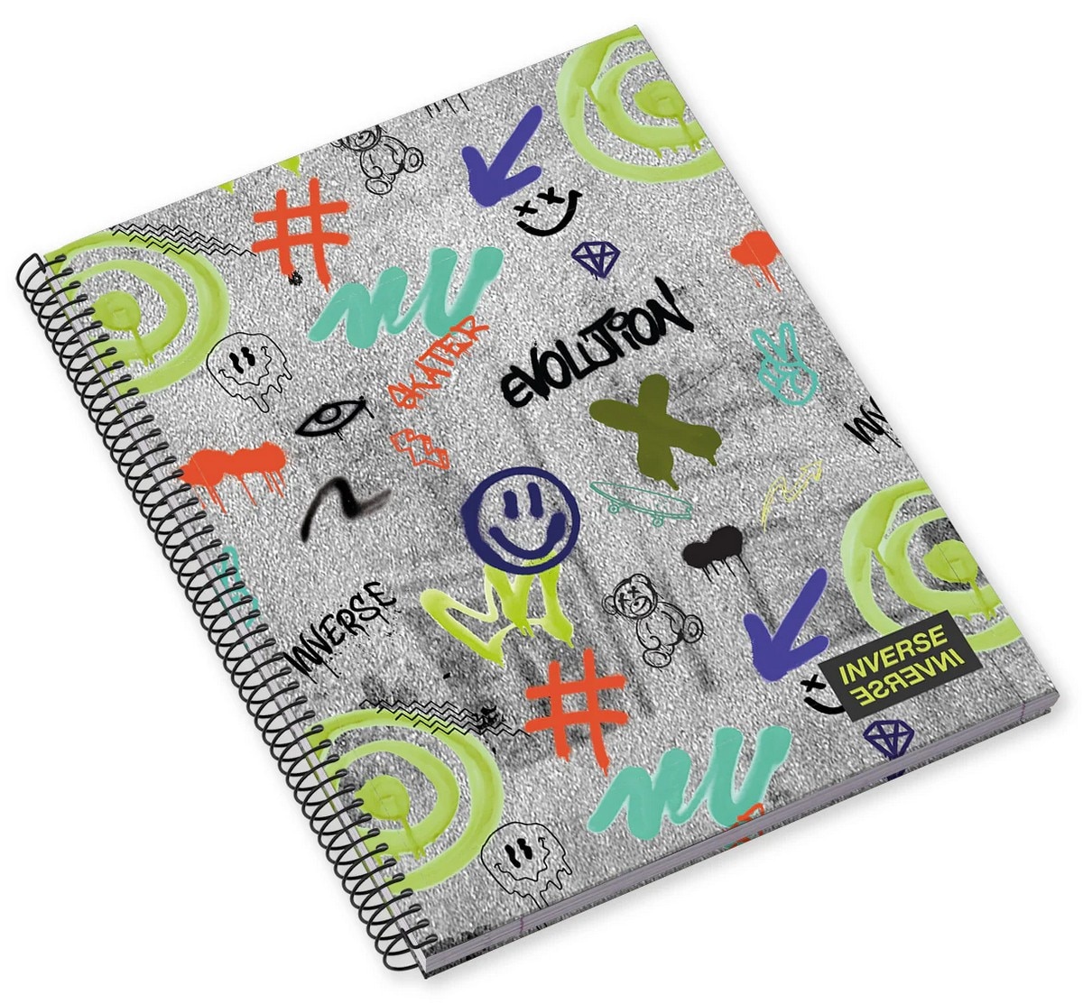 Caderno Espiral Capa Dura A5 80F 90G Teen Inverse Pautado 24 Ambar 3