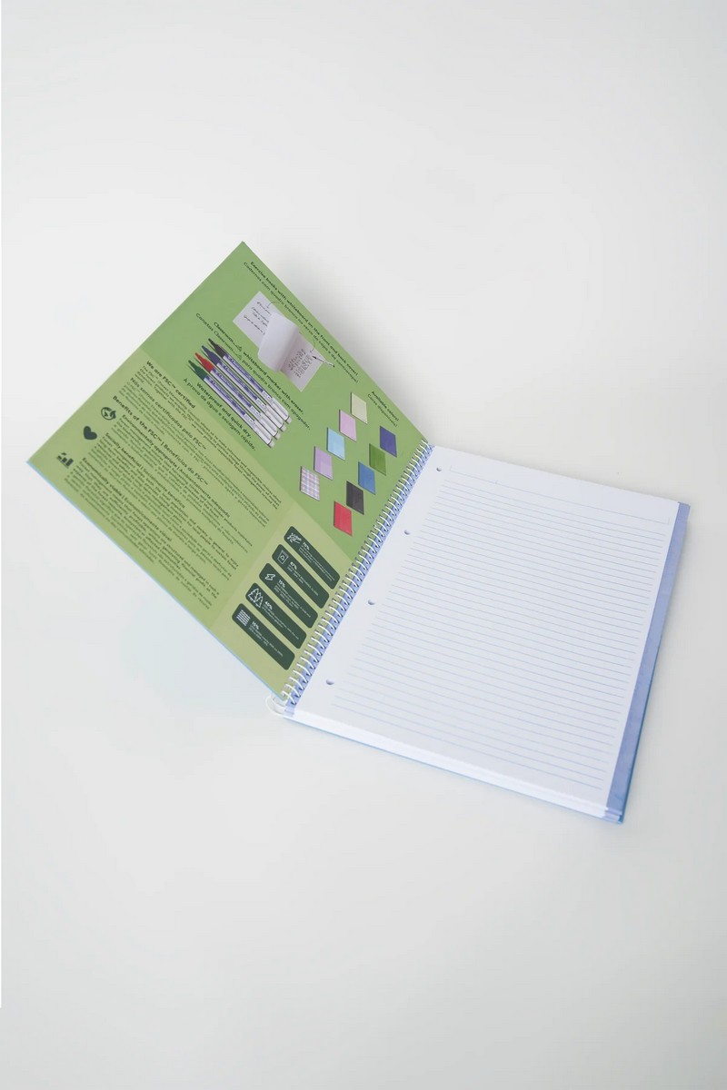 Caderno Espiral ClassroomMates Capa Dura Whiteboard A4 100F 90G Pautado 3