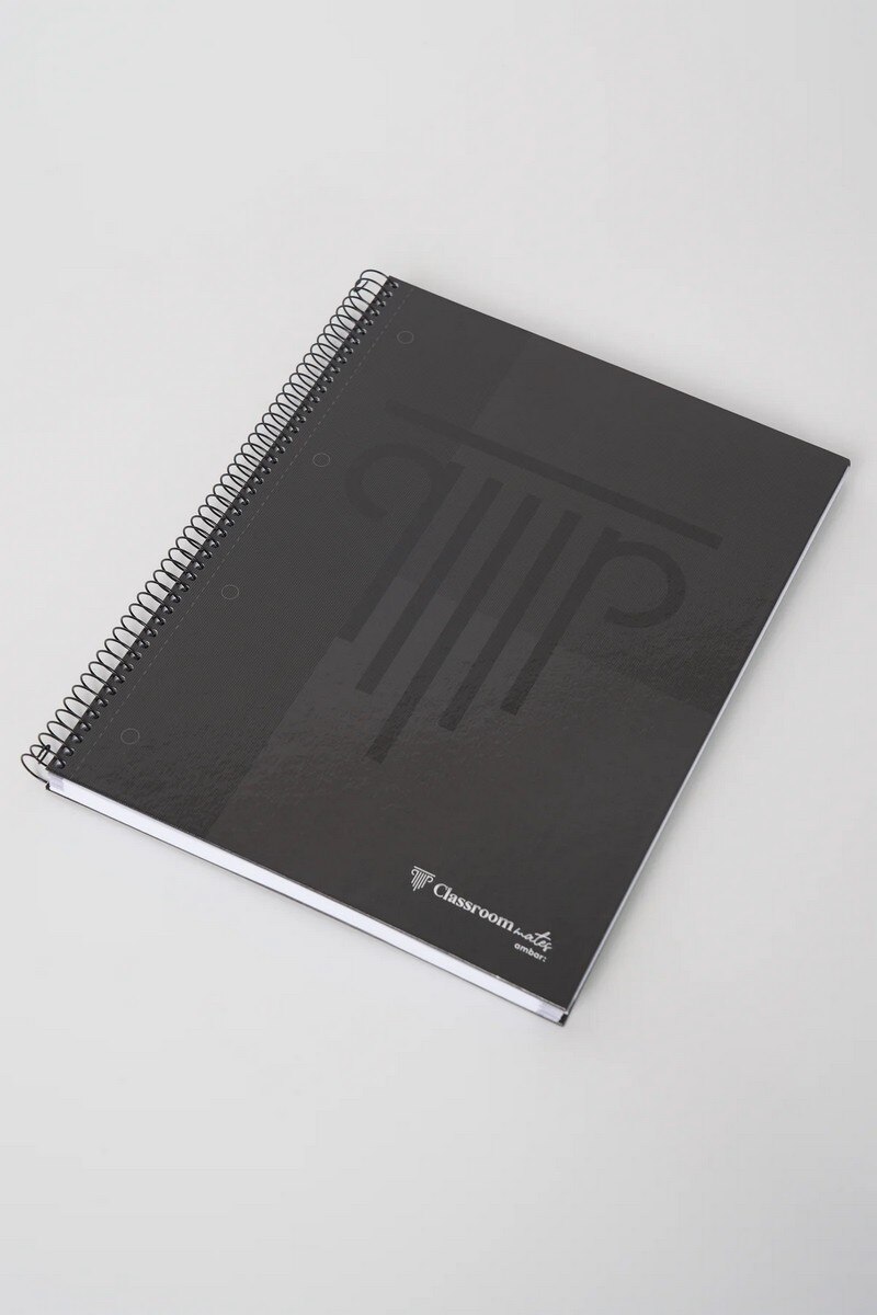Caderno Espiral ClassroomMates Capa Dura Whiteboard A4 100F 90G Pautado 6