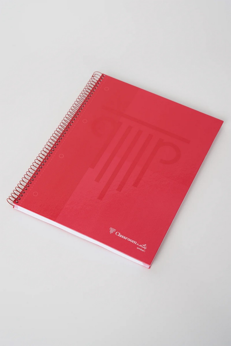 Caderno Espiral ClassroomMates Capa Dura Whiteboard A4 100F 90G Pautado 7